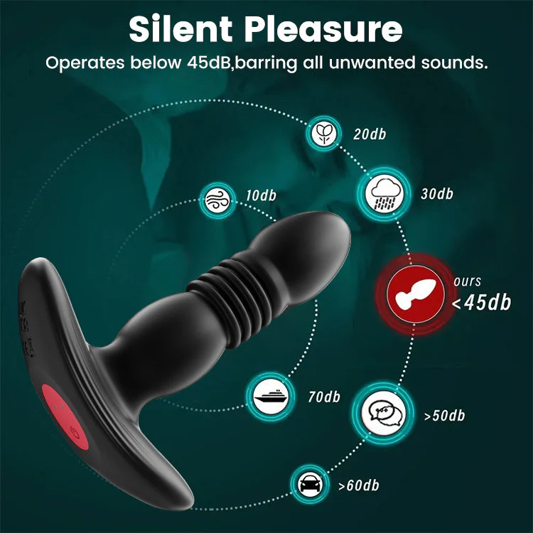 Multi-Speed Expanding Vibrating Anal Plug with Remote Control - Image 4