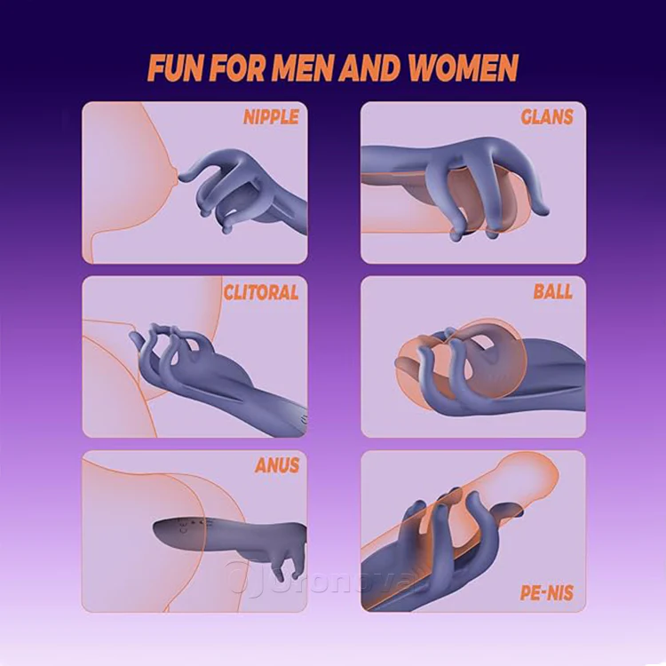 Penis Vibrator with Five Fingers - Image 5