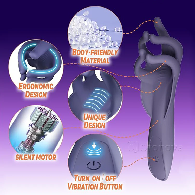 Penis Vibrator with Five Fingers - Image 7