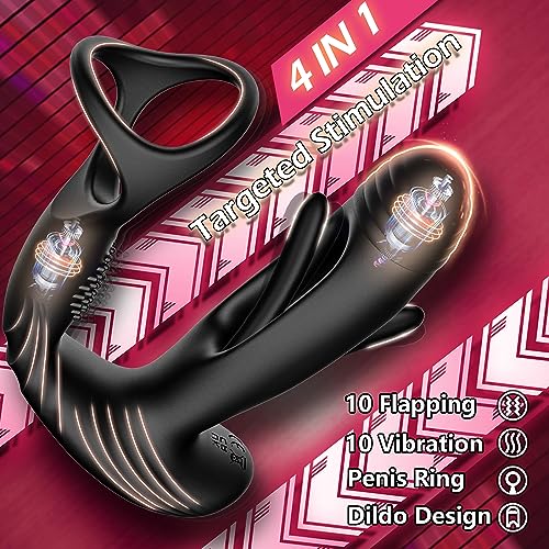 Prostate Massager with 10 Flapping & Vibration Settings - Image 4