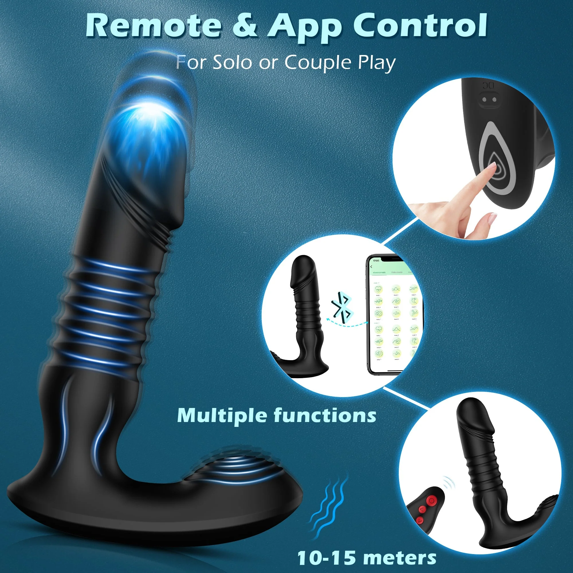 Evangelyn- Prostate Massager with Thrusting Vibration - Image 5