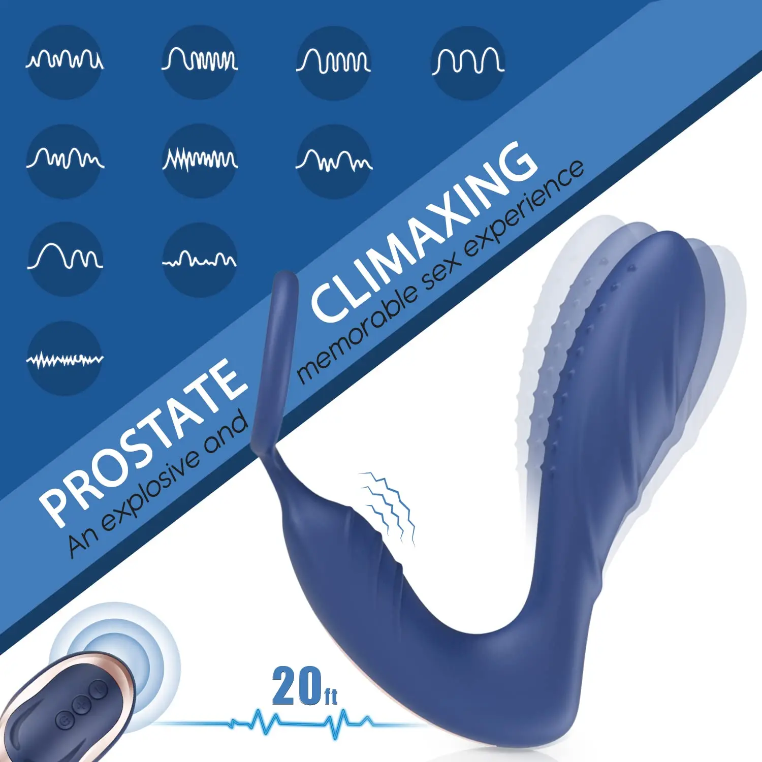 Prostate Vibrator with Cock Ring - Image 6