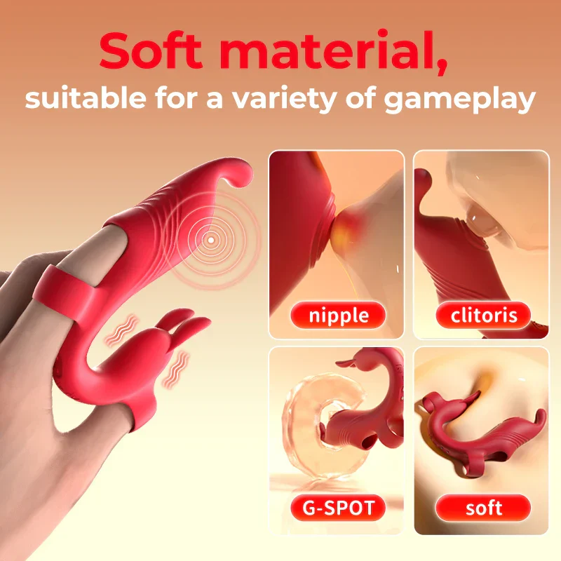 Rabbit Finger Vibrator for Women – Clitoral & Nipple Stimulator with G-Spot Massager - Image 11