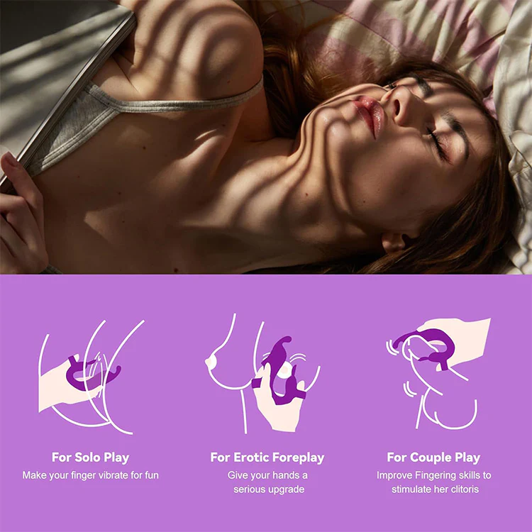 Rabbit Finger Vibrator for Women – Clitoral & Nipple Stimulator with G-Spot Massager - Image 4