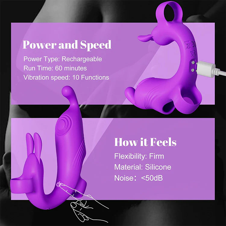 Rabbit Finger Vibrator for Women – Clitoral & Nipple Stimulator with G-Spot Massager - Image 8