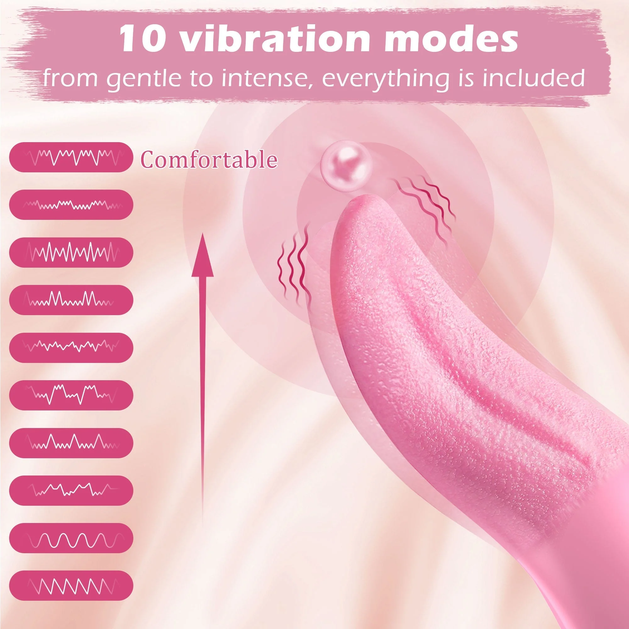 Tongue Vibrator with Realistic & Vibrating Sensation - Image 3