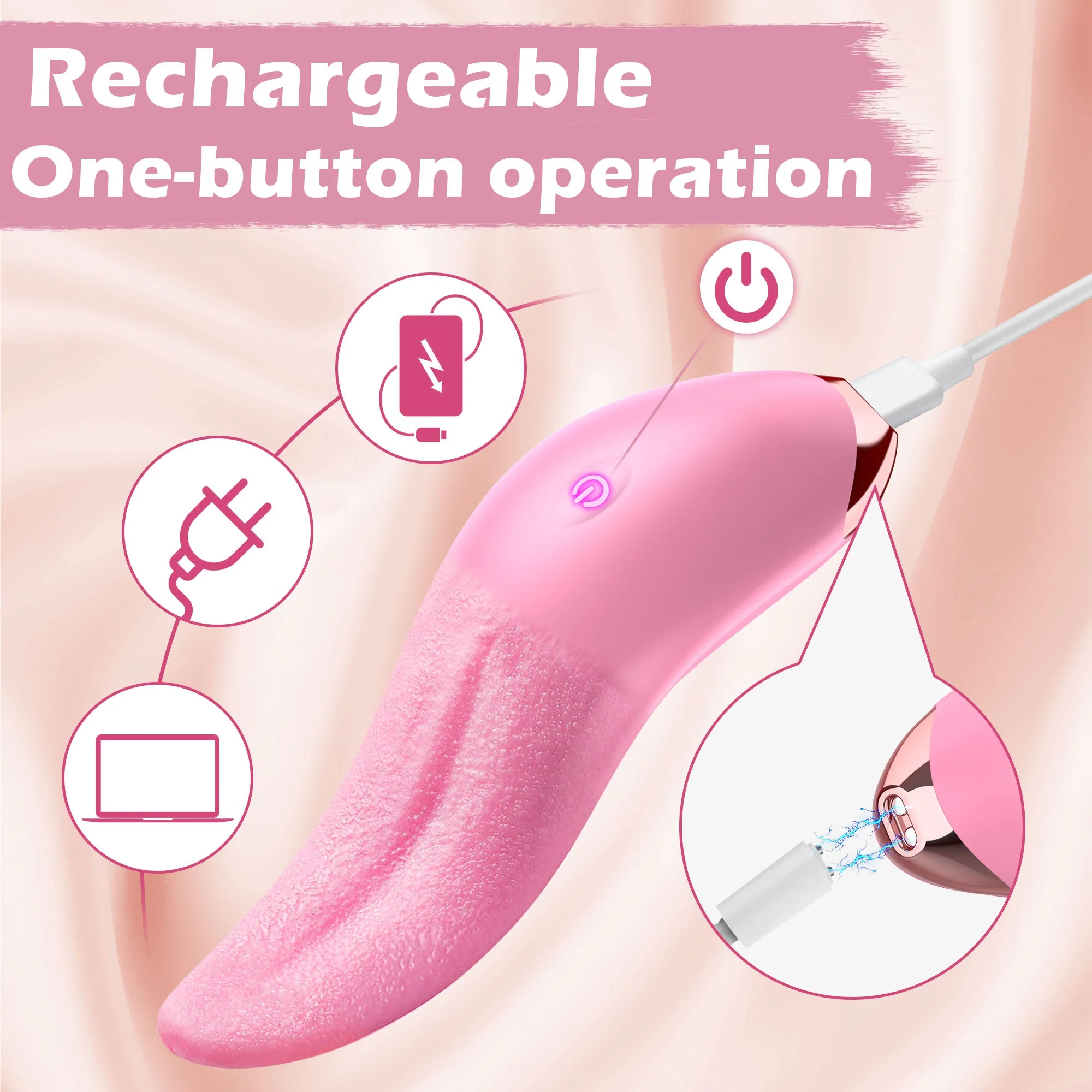 Tongue Vibrator with Realistic & Vibrating Sensation - Image 6