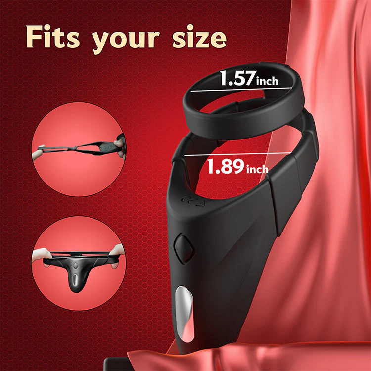 Rechargeable 2-in-1 Dual Cock Ring with App Control - Image 7