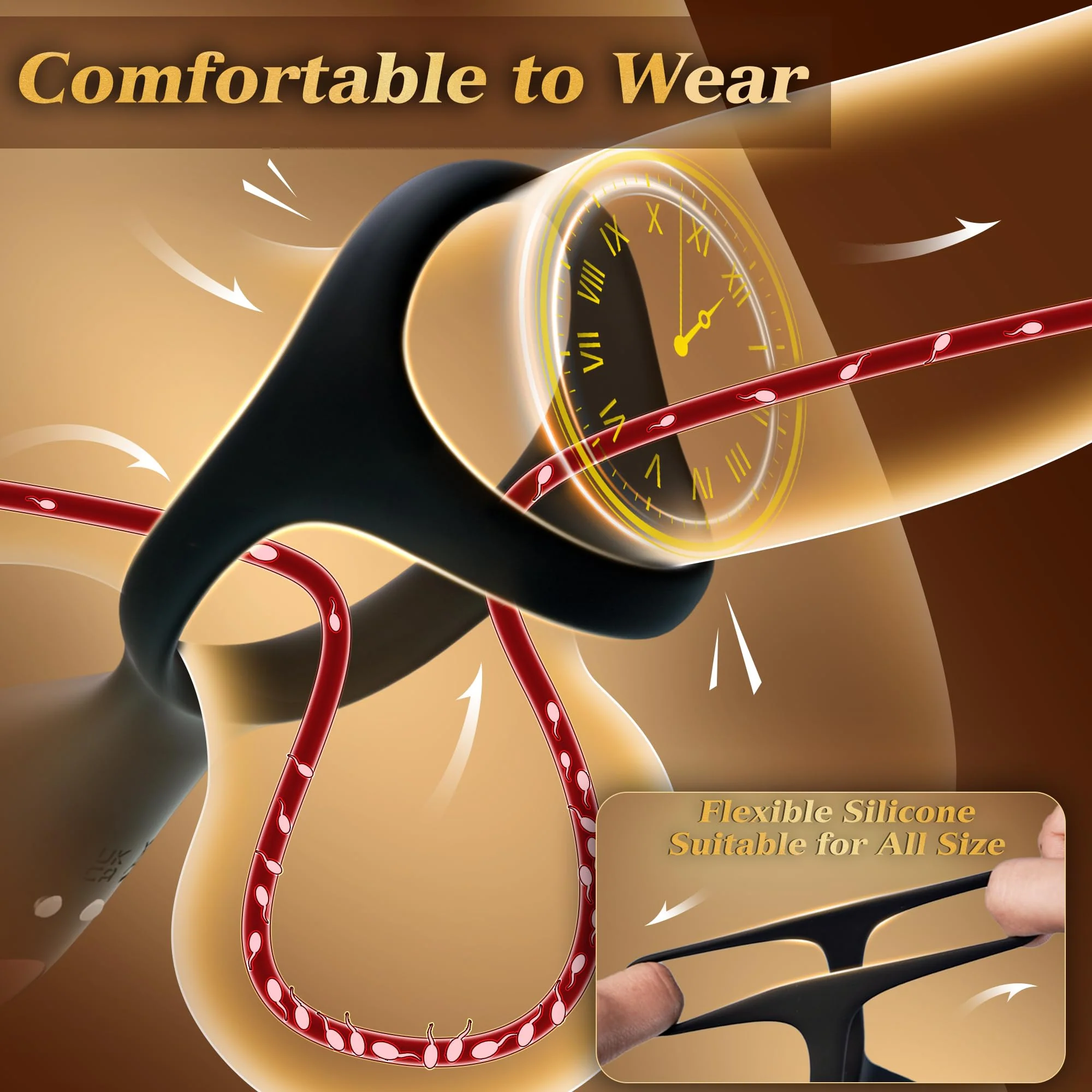 Remote Control Prostate Massager & Vibrating Cock Ring – 10 Intense Modes - Image 4
