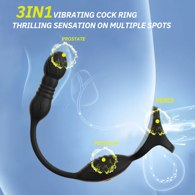 Remote Thrusting Prostate Massager with 10 Vibrating Functions - Image 4