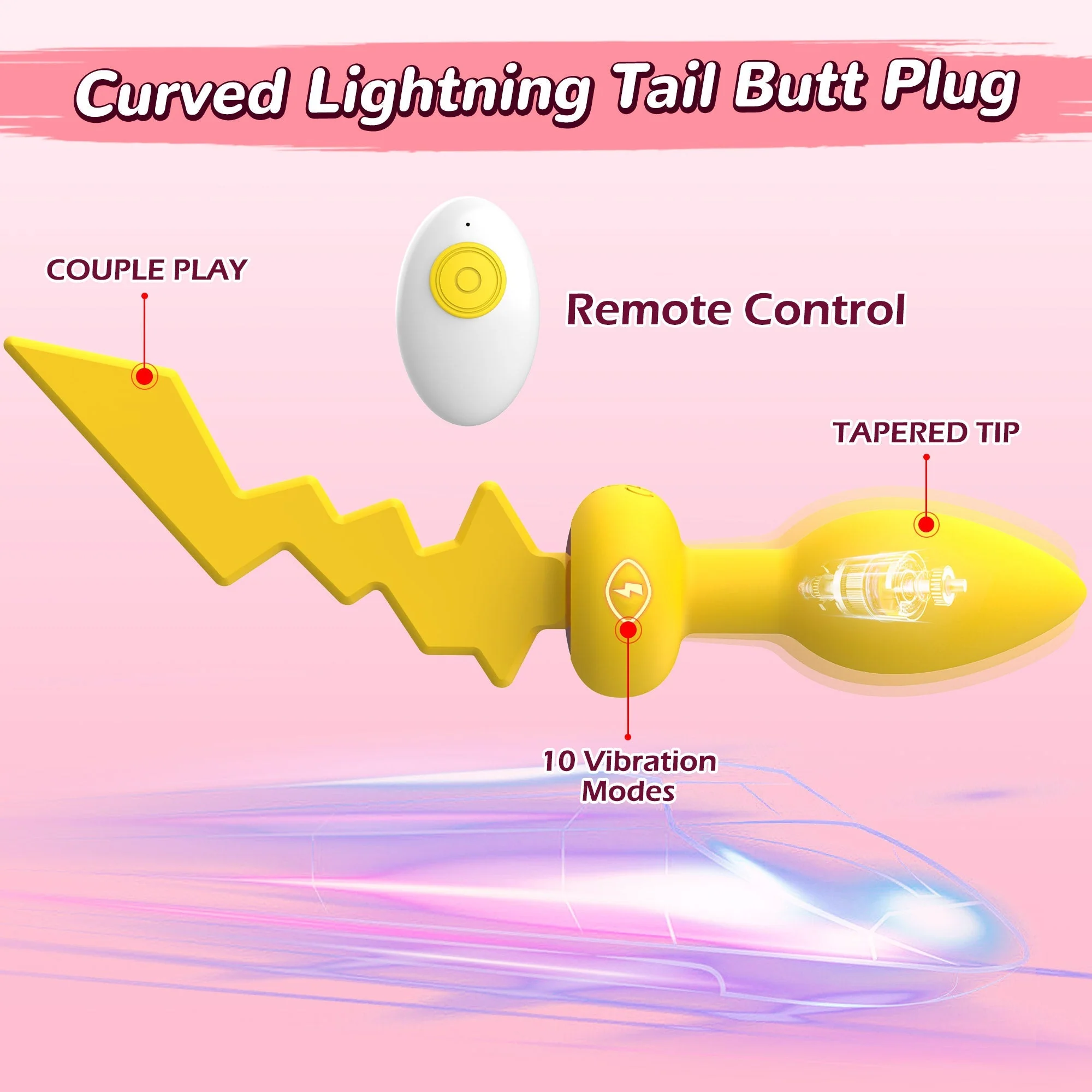 Remoted Vibrating Anal Plug - Image 10