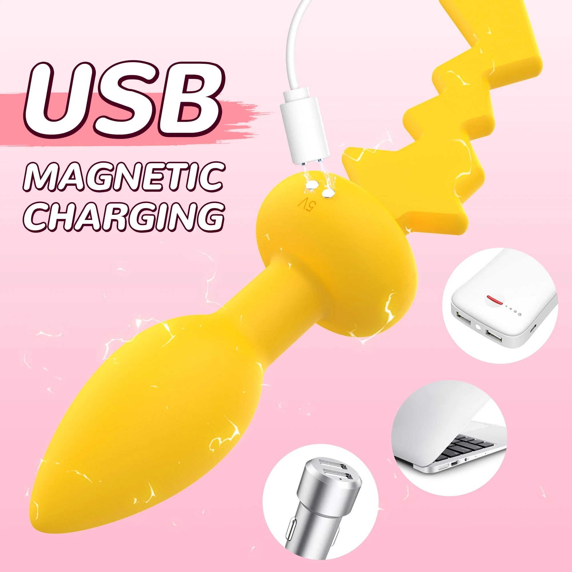 Remoted Vibrating Anal Plug - Image 5