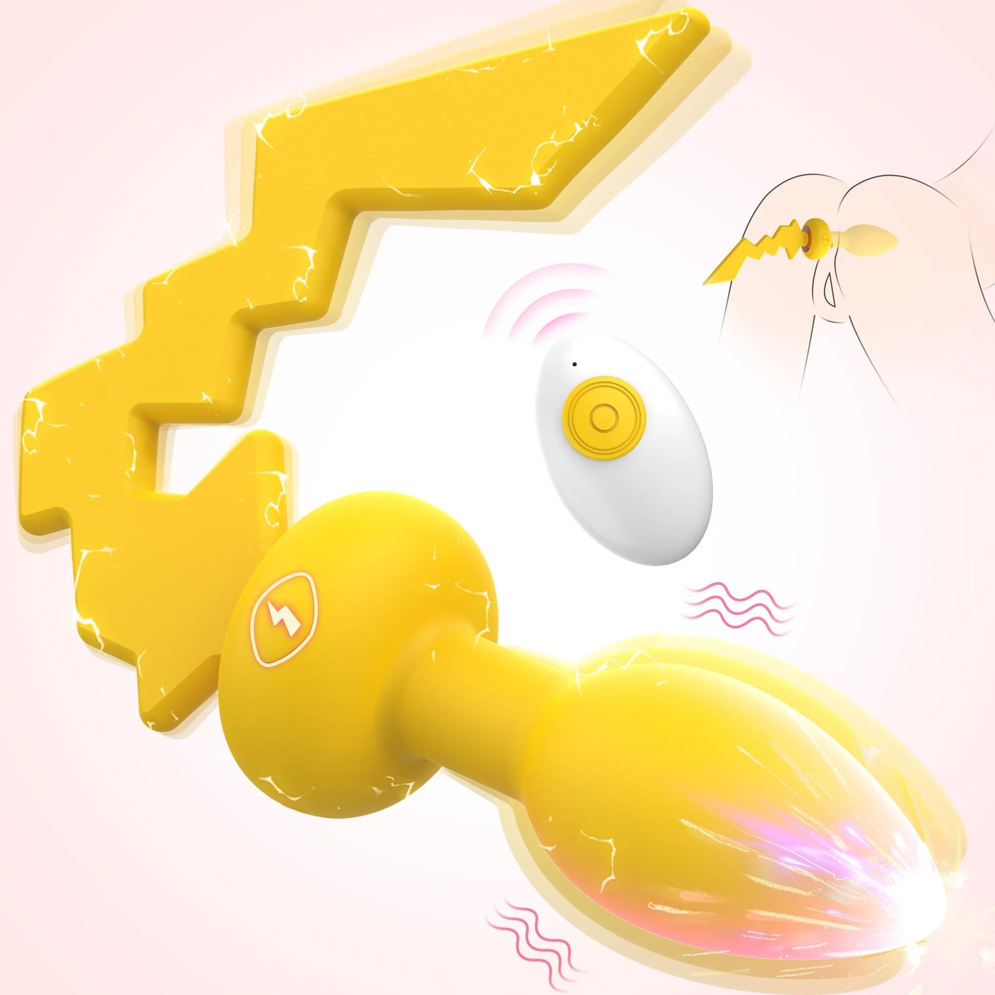 Remoted Vibrating Anal Plug - Image 8