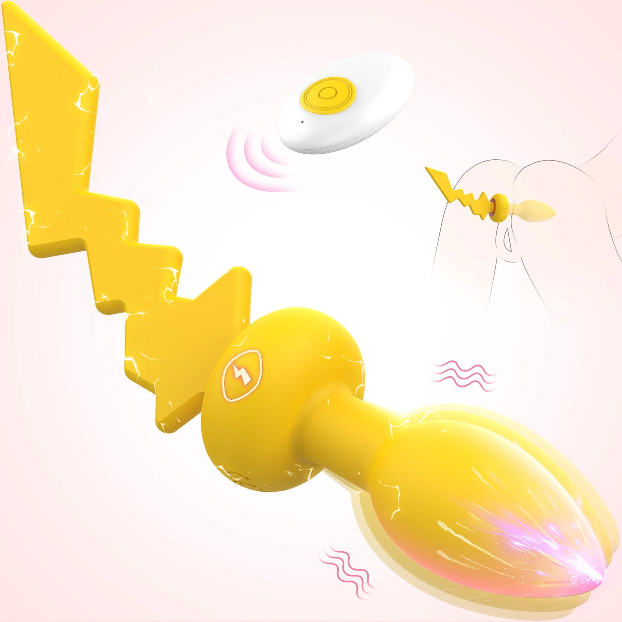 Remoted Vibrating Anal Plug - Image 9