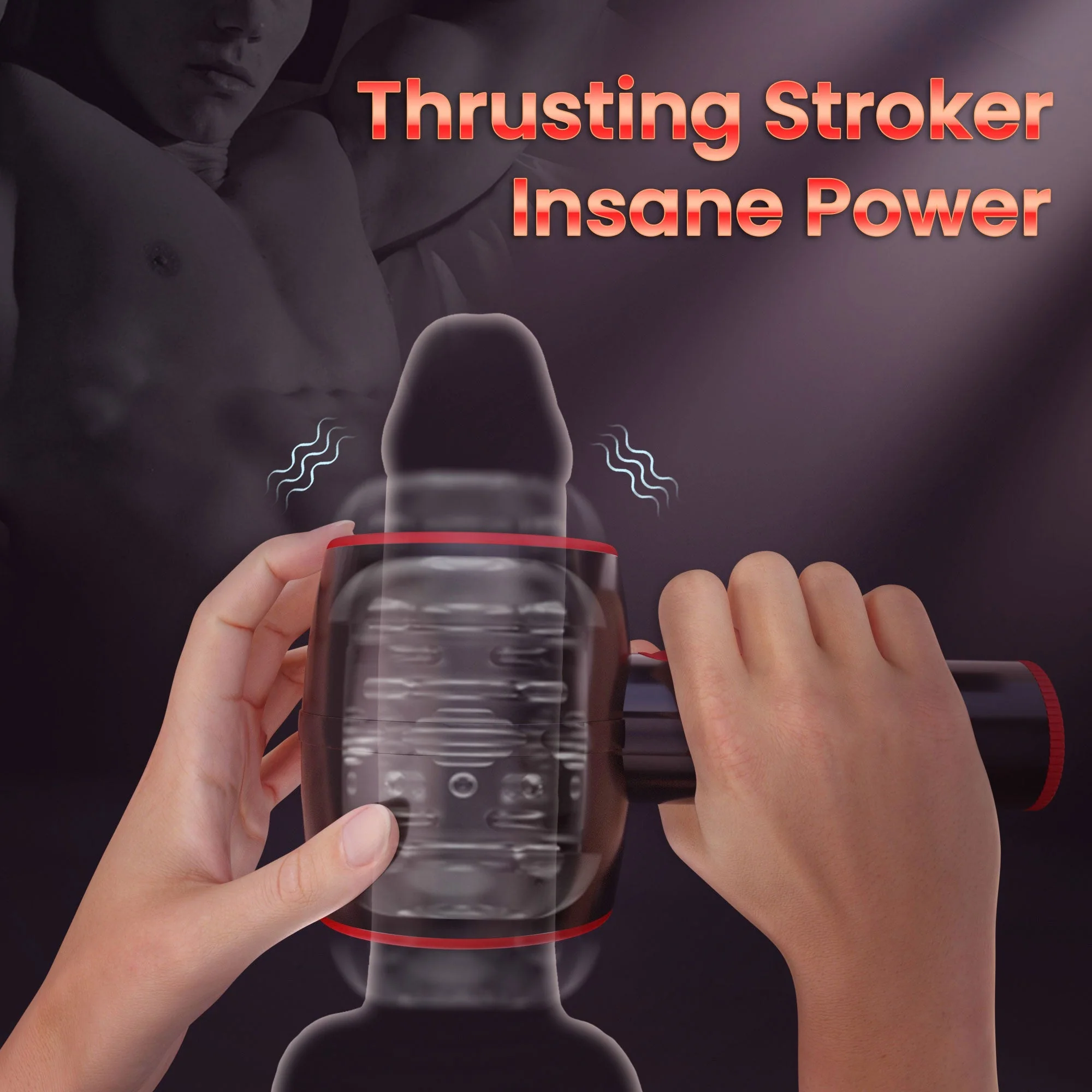 Thrusting Male Masturbator with Vibratiions & Handle - Image 7