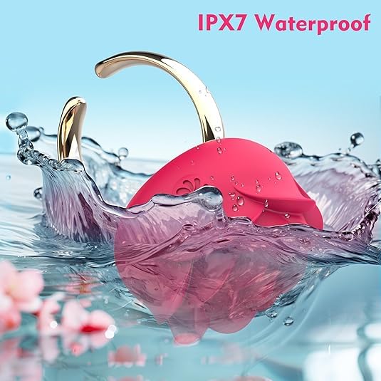Rose Silicone Clitoral Vibrator – 10 Modes, USB Rechargeable - Image 6