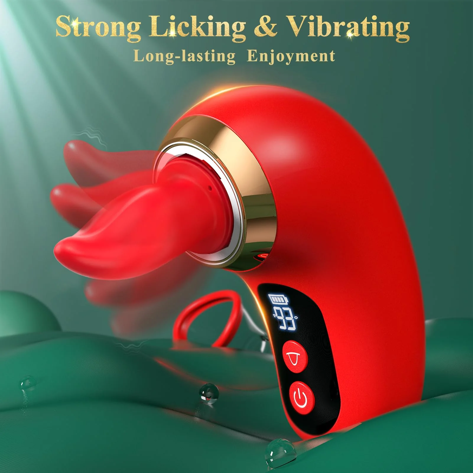 Rose Sucking Vibrator - 5IN1 Clitoral G-Spot Adult Toy LCD Display - Image 4