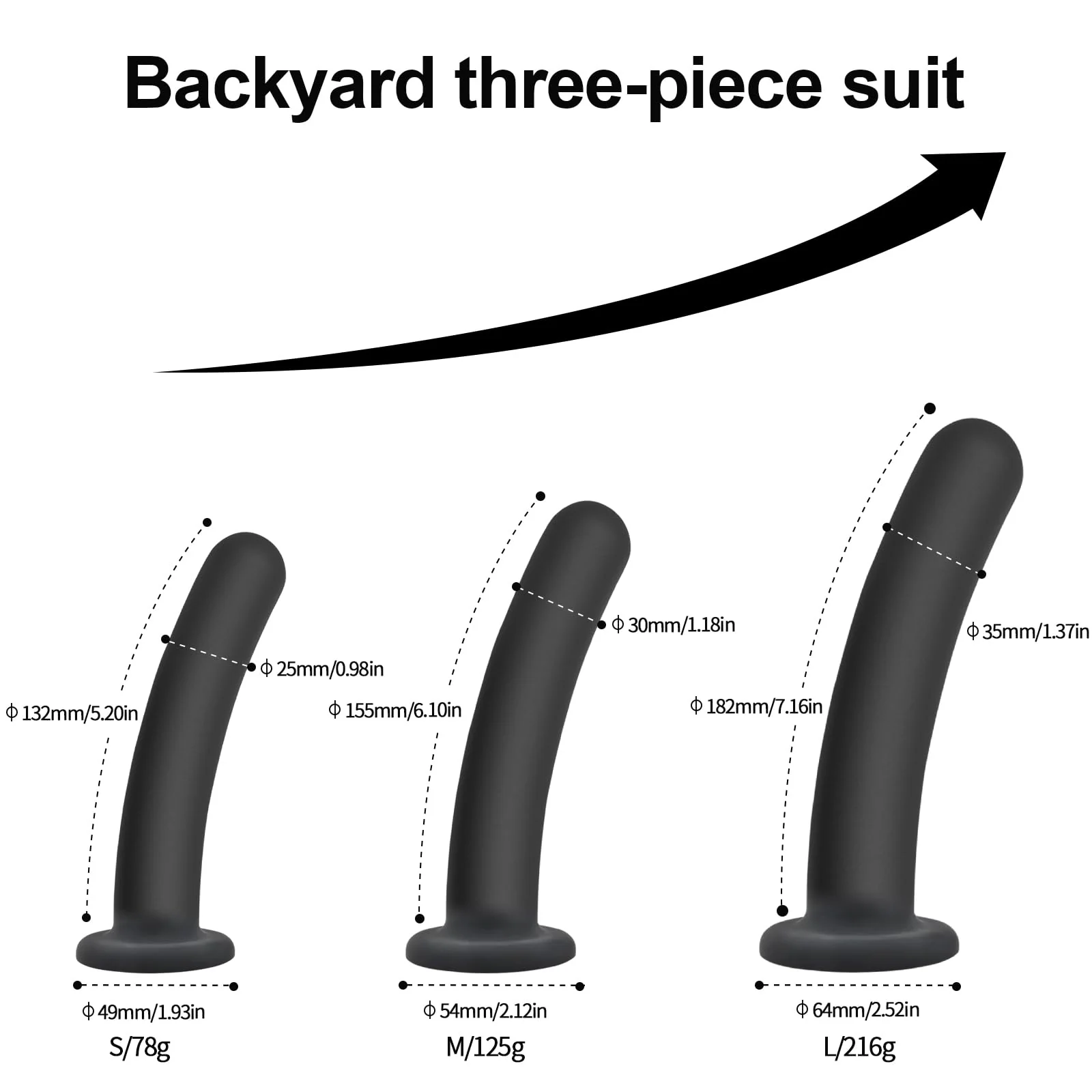 Silicone Anal Plug Kit with Suction Base for Prostate & G-Spot Play - Image 6