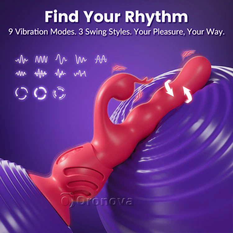 Suction Cup Vibrator—Dual Stimulation for Clitoris and G-Spot, Waterproof - Image 3
