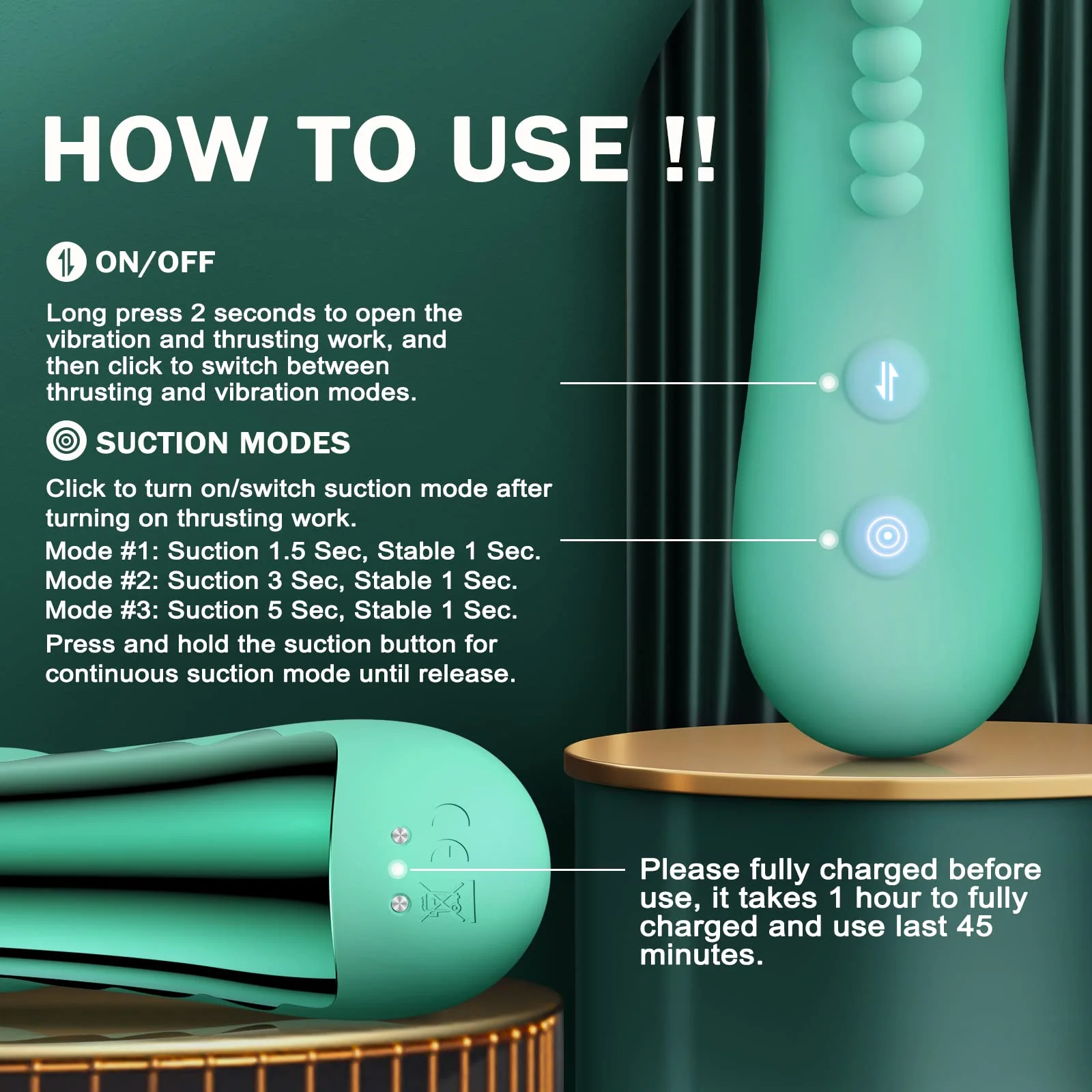 Sucking & Thrusting G Spot Vibrator - Image 7