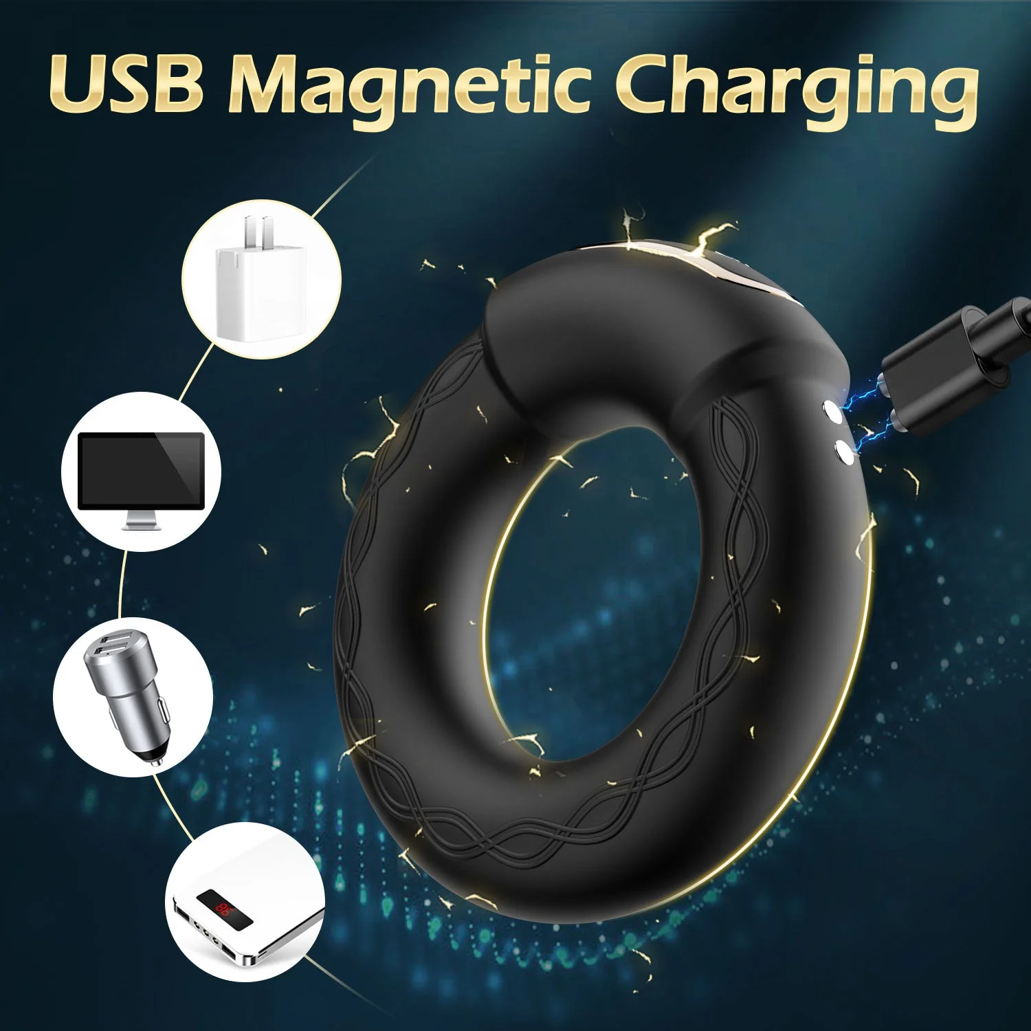 Vibrating Cock Ring with Heating Function - Image 6