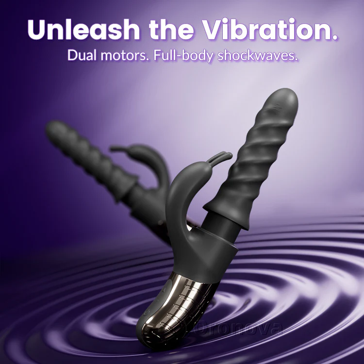 Thrusting 360 °& Rotating Vibrator – Dual Motor G-Spot & Clit Stimulator - Image 3