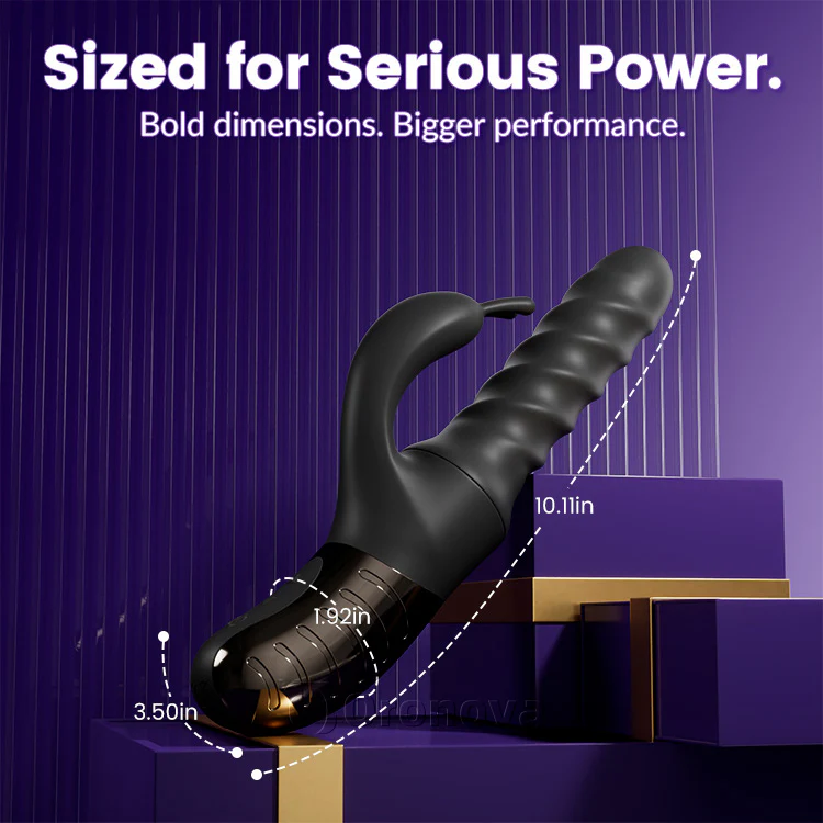 Thrusting 360 °& Rotating Vibrator – Dual Motor G-Spot & Clit Stimulator - Image 6