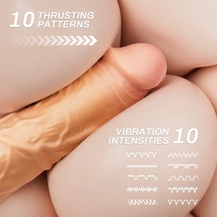 Thrusting Dildo with 10 Vibrations - Image 3
