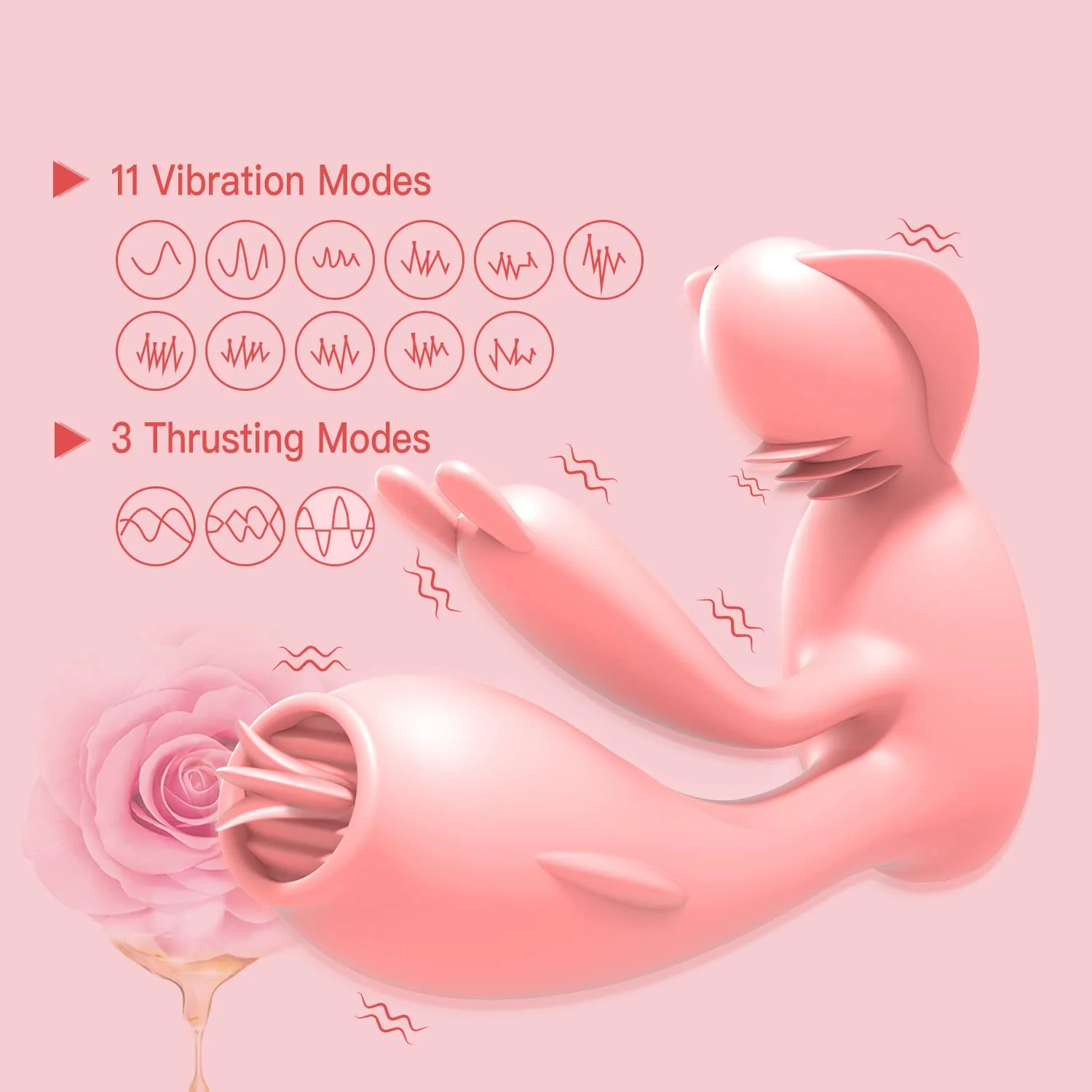 Thrusting Rabbit Vibrator with Dual Motors - Image 3