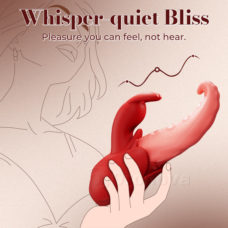 Tongue vibrator 10 modes, dual point stimulation, silent design - Image 6