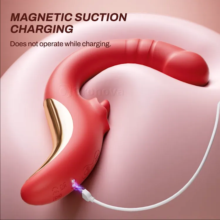 Thrusting G Spot Vibrator with Licking Pattern - Image 4