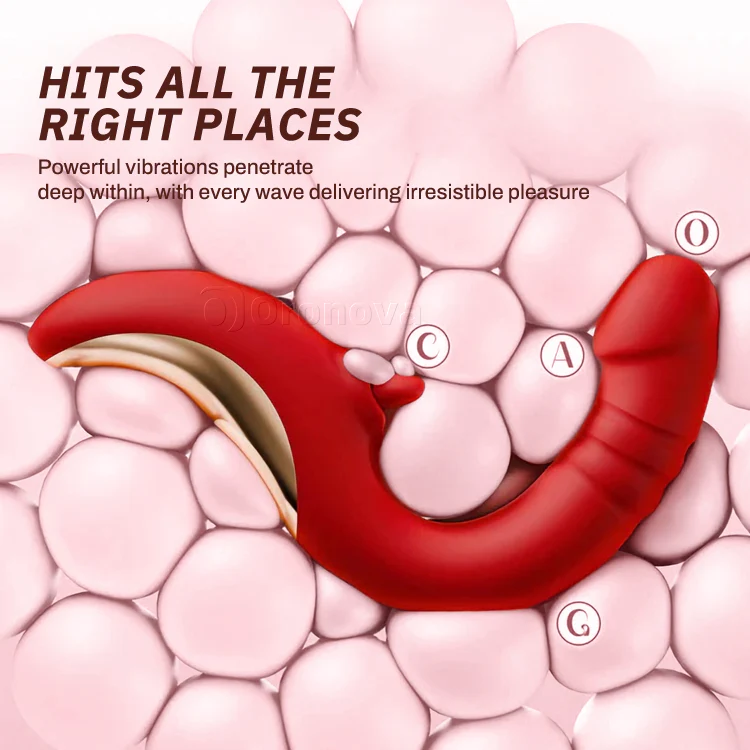Thrusting G Spot Vibrator with Licking Pattern - Image 5