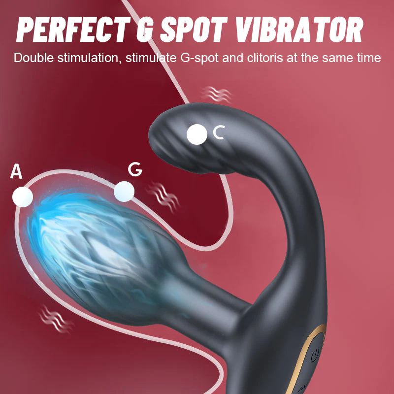 Vibrating Butt Plug with Rotation - Image 4
