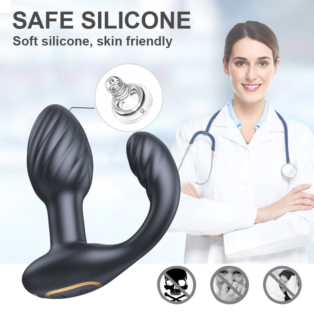 Vibrating Butt Plug with Rotation - Image 6