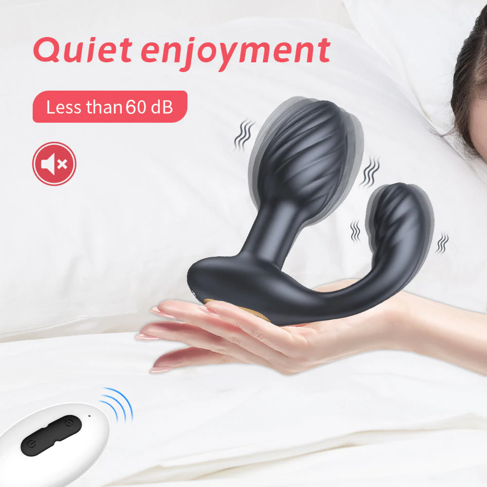 Vibrating Butt Plug with Rotation - Image 7