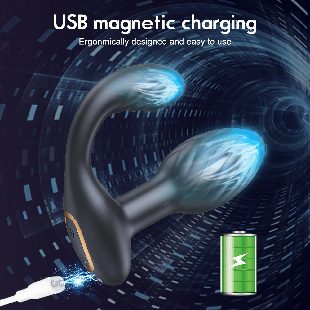 Vibrating Butt Plug with Rotation - Image 8
