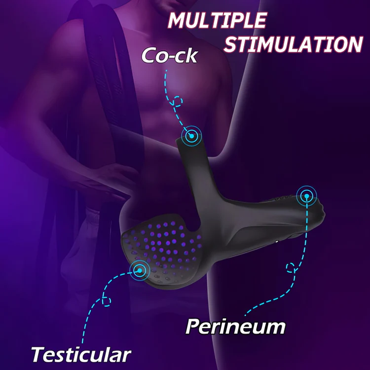 Vibrating Cock Ring for Penis, Balls & Perineum Stimulation - Image 3