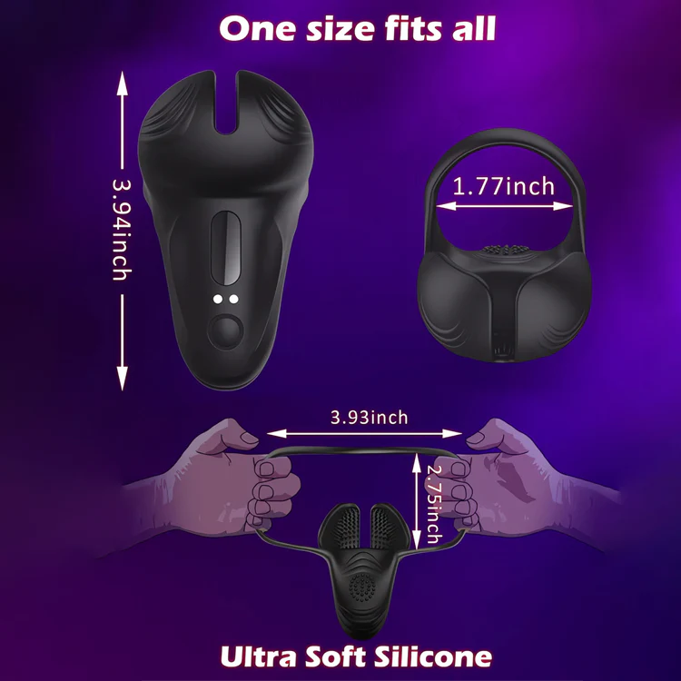 Vibrating Cock Ring for Penis, Balls & Perineum Stimulation - Image 4