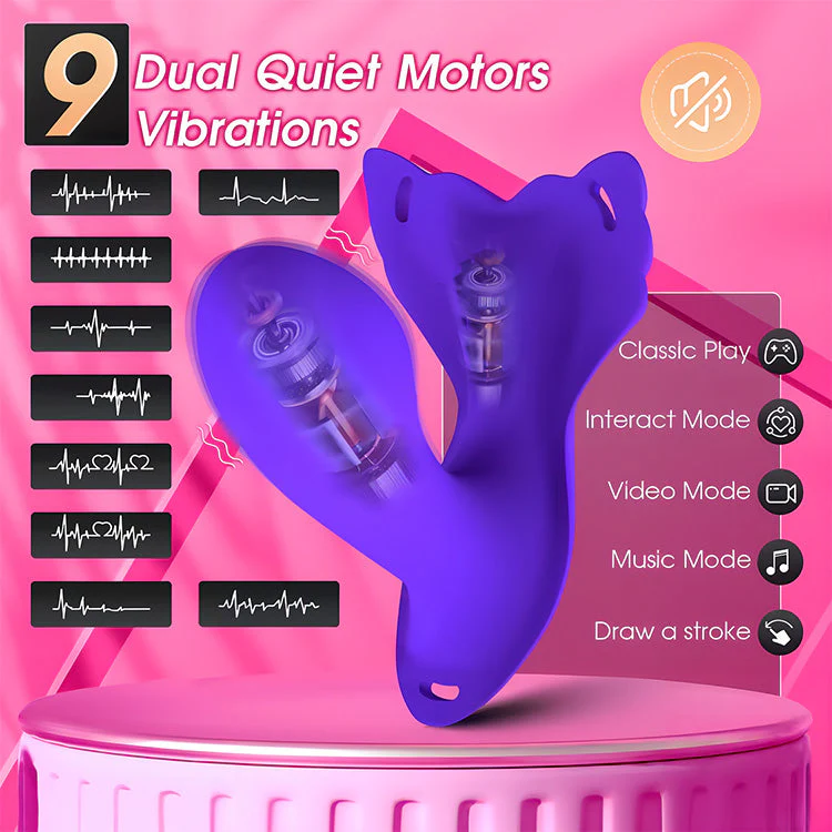 Wearable Dual Motor Vibrator with APP Control for Clitoral and G-Spot Stimulation - Image 3