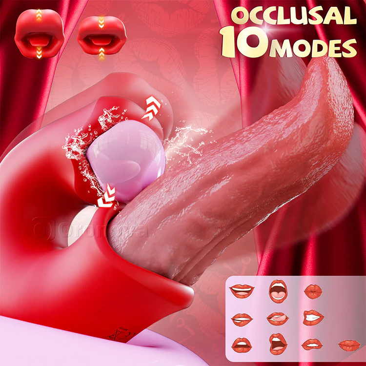 Women’s 3-in-1 Vibrator – Clit Stimulator, Dildo, and Licking Tongue - Image 4